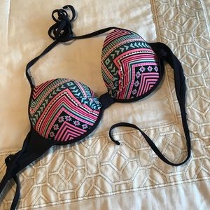 Garage tribal print bikini top